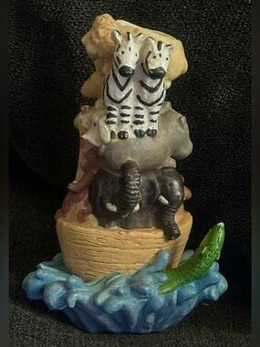Noah's Ark Candle Stick Holder Animal Figurine